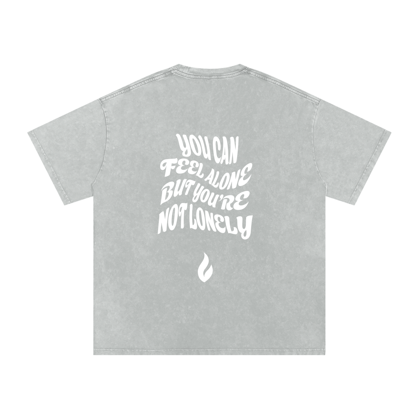 Snow Washed Oversized Cotton T-Shirt